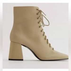 ZARA lace up boots